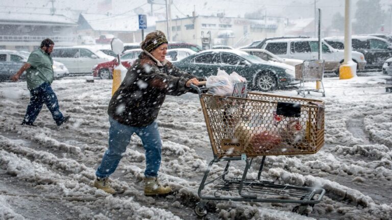 Winter Snow Storm Hits Western U.S.
